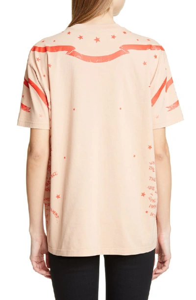 Shop Givenchy Gemini Graphic Tee In Skin