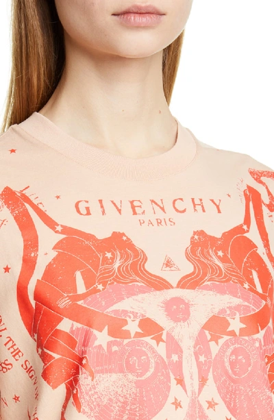 Shop Givenchy Gemini Graphic Tee In Skin