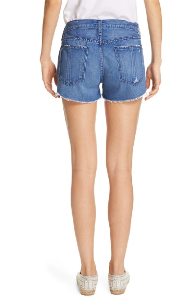 Shop Rag & Bone Cate Cutoff Denim Shorts In Quartz With Holes