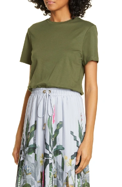Ted Baker Bobbyn Pistachio Pleated Midi Dress In Khaki ModeSens