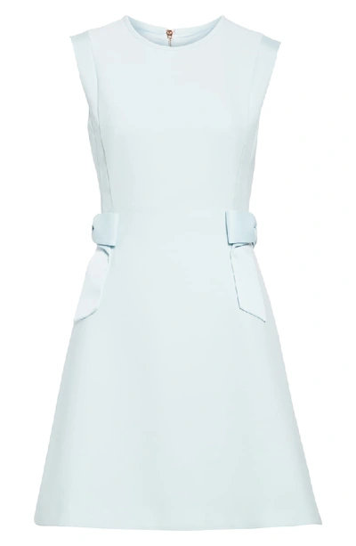 Shop Ted Baker Meline Side Bow Detail Dress In Mint