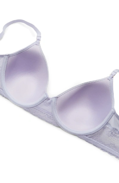 Shop Natori Bliss Perfection Underwire Contour Bra In Frosted Purple