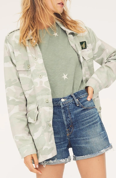 Shop Mother The Boxy Goodie Goodie Tee In Army