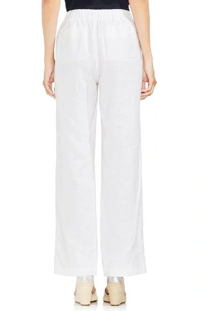 Shop Two By Vince Camuto Wide Leg Linen Pants In Ultra White