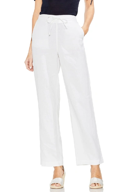 Shop Two By Vince Camuto Wide Leg Linen Pants In Ultra White