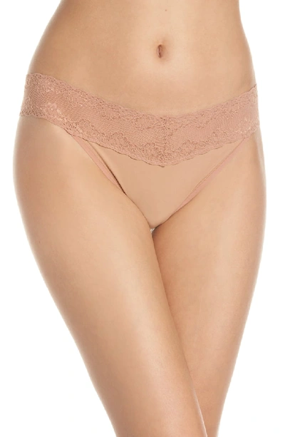 Shop Natori Bliss Perfection Thong In Glow