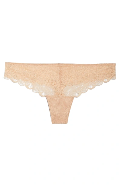 Shop Madewell Lace Tanga In Voile Pink