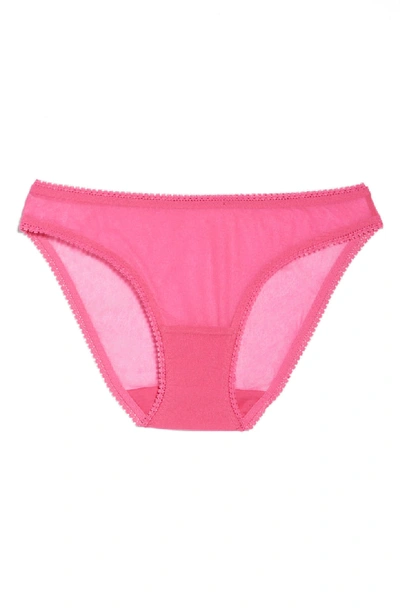 Shop On Gossamer Mesh Bikini In Cosmo Pink