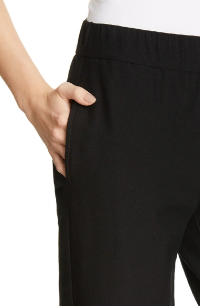 Shop Eileen Fisher Tapered Ankle Pants In Black