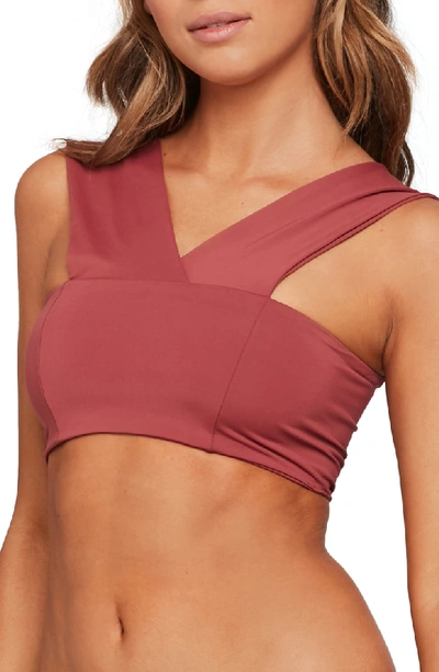 Shop L*space Parker Bikini Top In Currant