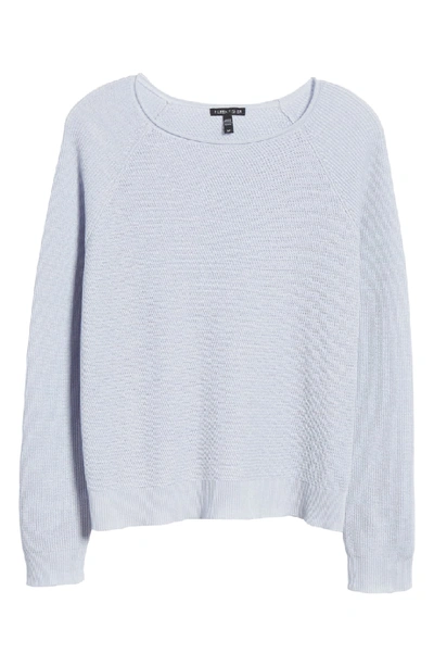 Shop Eileen Fisher Organic Linen & Cotton Sweater In India Sky