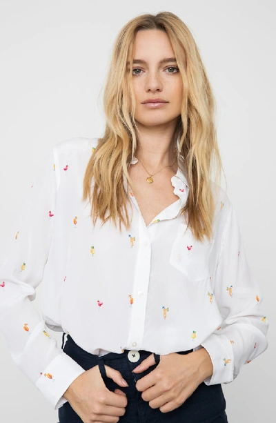 Shop Rails Kate Print Shirt In Ivory Cocktail Hour