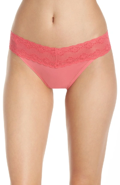 Shop Natori Bliss Perfection Thong In Passionfruit