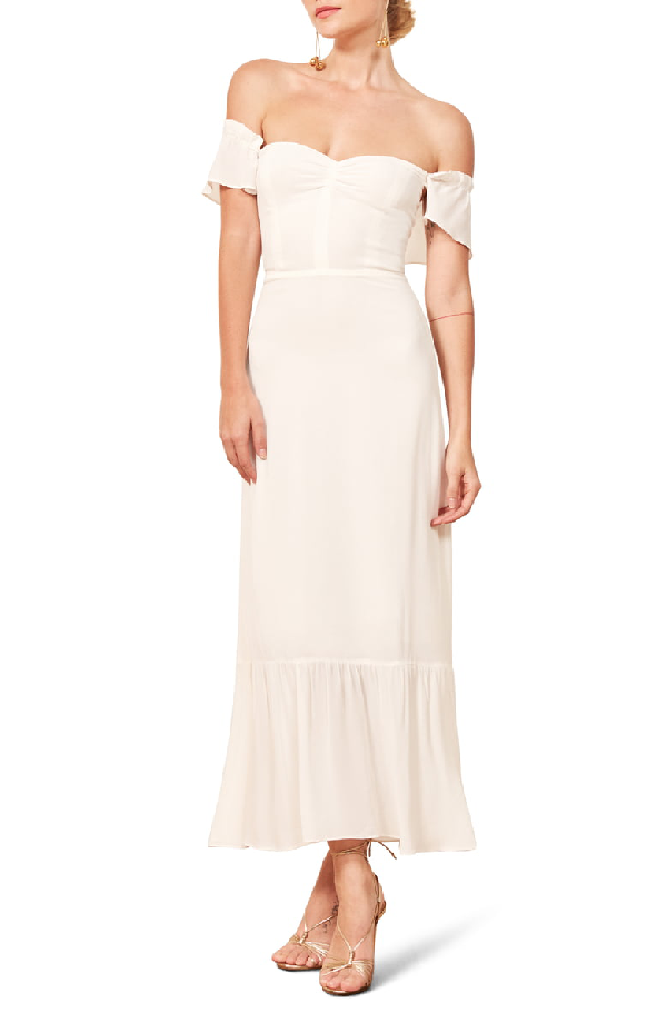 butterfly midi dress reformation