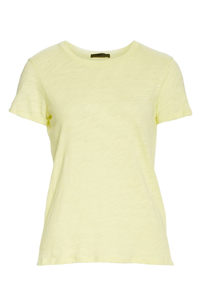 Shop Atm Anthony Thomas Melillo 'schoolboy' Cotton Crewneck Tee In Lemon