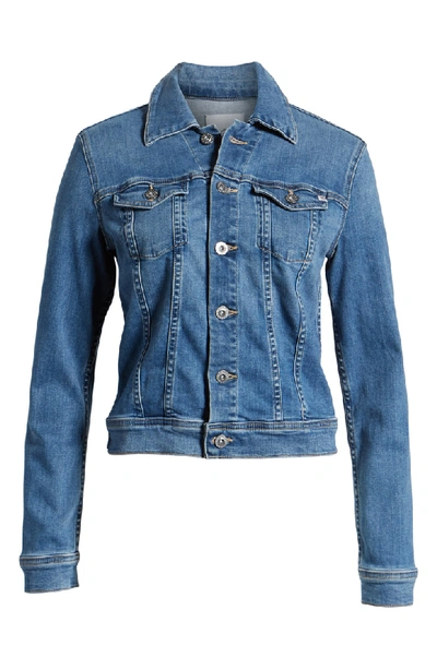 Shop Ag Robyn Denim Jacket In Blue Lucent