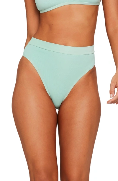 Shop L*space French Cut High Waist Textured Swim Bottoms In High Tide