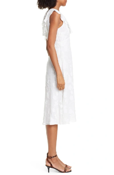 Shop Joie Adella Burnout Dress In Porcelain