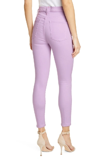 Shop Alice And Olivia Good High Waist Ankle Skinny Jeans In Orchid