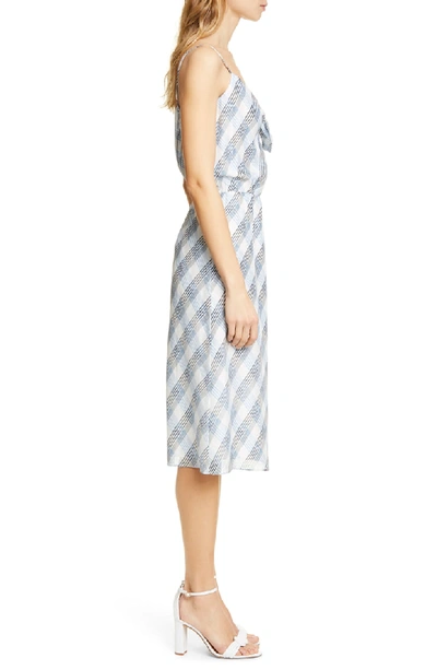 Shop Joie Abiah Front Tie Silk Dress In Porcelain