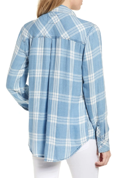 Shop Rails Hunter Plaid Shirt In Marine White