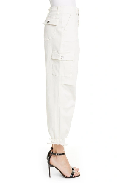 Shop Alice And Olivia Crop Cargo Pants In White