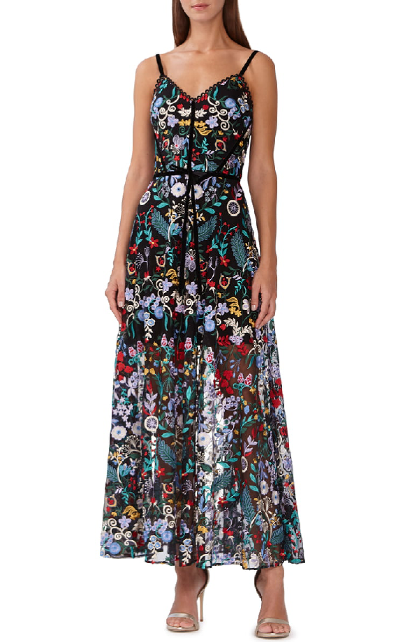 ml monique lhuillier casetta floral dress
