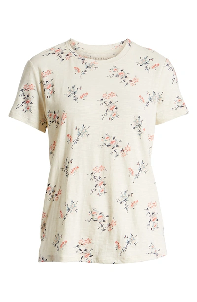 Shop Lucky Brand All Over Floral Tee In White Multi
