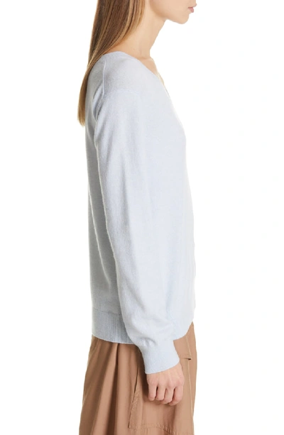 Shop Vince Weekend V-neck Cashmere Sweater In H Glacier