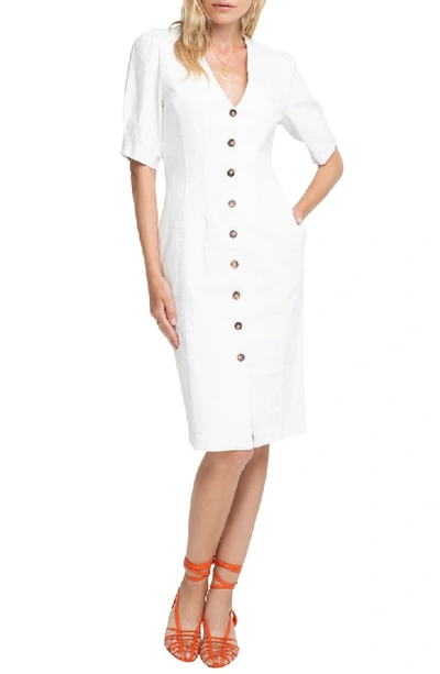 Shop Astr Logan Dress In White