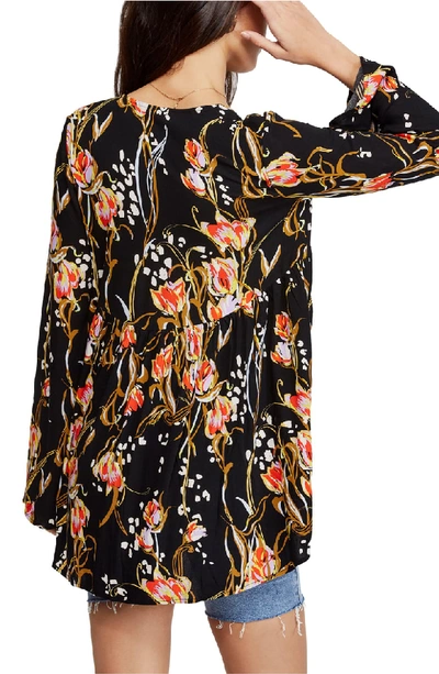 Shop Free People Bella Print Tunic In Black Combo