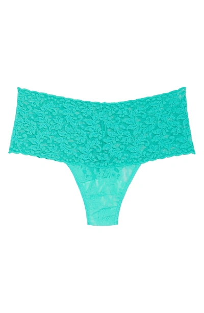 Shop Hanky Panky 'retro' Thong In Agave Green