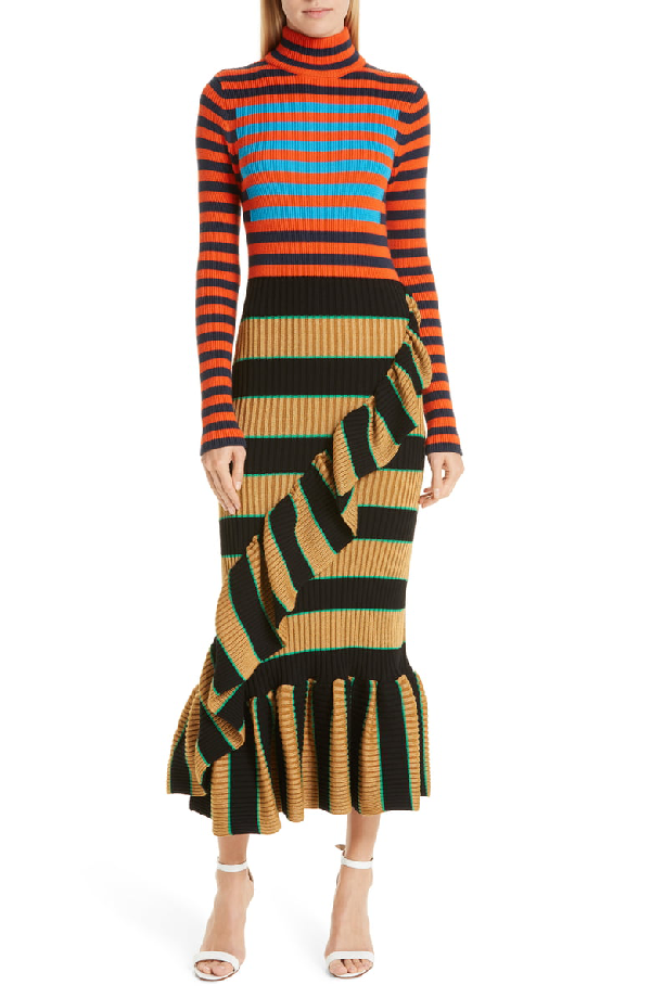 multi color sweater dress