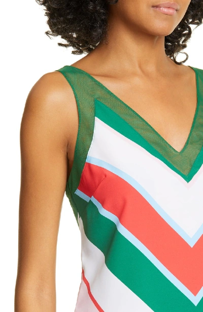 Shop Ted Baker Paisly Tutti Frutti Stripe Top In White