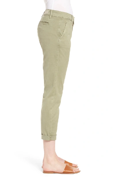 Shop Ag Caden Crop Twill Trousers In Sulfur Dry Cypress