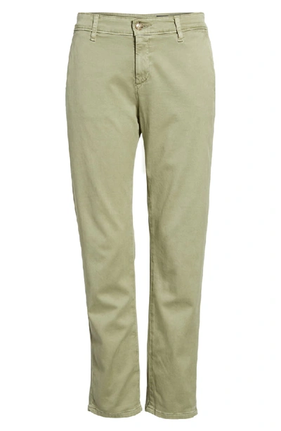 Shop Ag Caden Crop Twill Trousers In Sulfur Dry Cypress