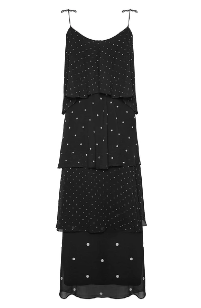 Shop Anine Bing Daisy Maxi Dress In Black/ White