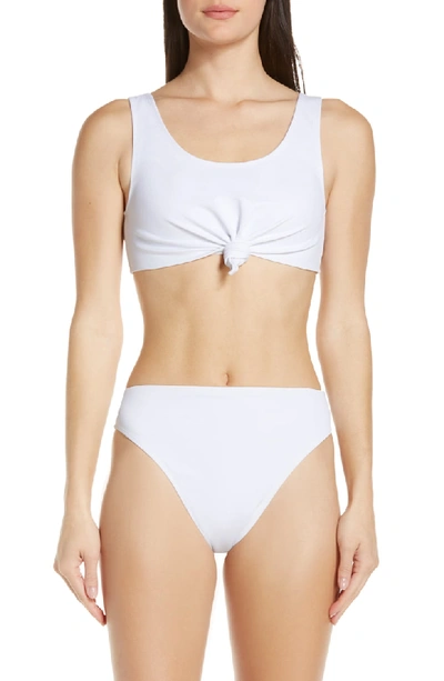 Shop Beth Richards Knot Bikini Top In White