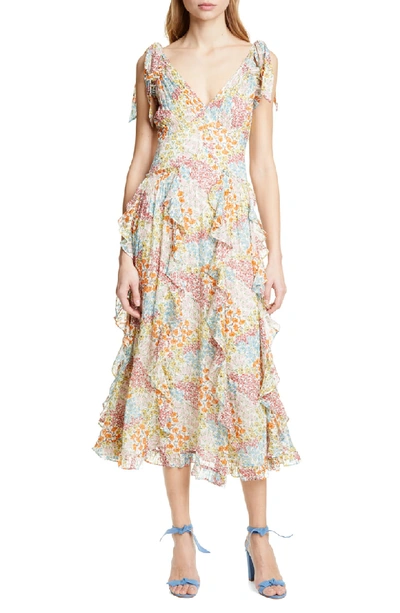 Shop Rebecca Taylor Ave Floral Sundress In Multi Combo