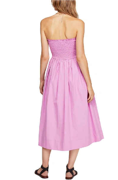 Shop Free People Lilah Strapless Maxi Dress In Purple