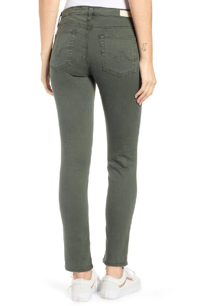 Shop Ag The Prima Ankle Cigarette Jeans In 01y Sulfur Ash Green