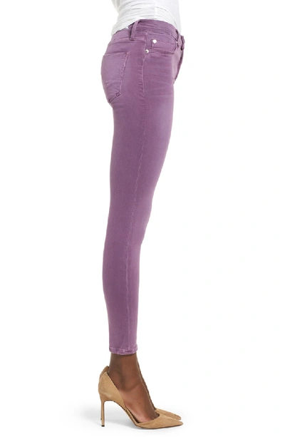 Shop Hudson 'nico' Ankle Coated Skinny Jeans In Dusted Orchid