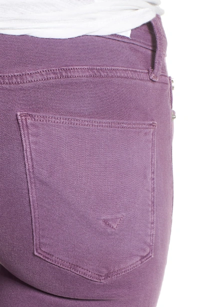 Shop Hudson 'nico' Ankle Coated Skinny Jeans In Dusted Orchid