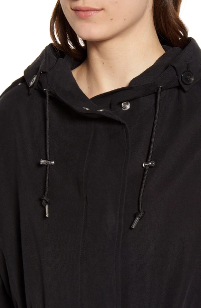 Shop Allsaints Kelsie Nilba Hooded Jacket In Black