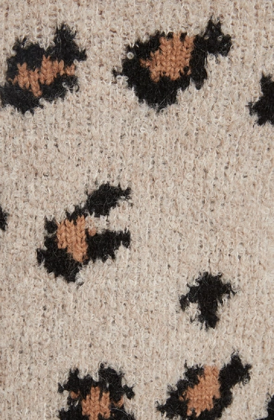 Shop Smythe Hand Knit Intarsia Granny Cardigan In Leopard