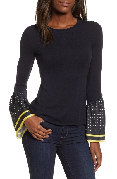 Shop Bailey44 Bell Sleeve Top In Midnight Multi
