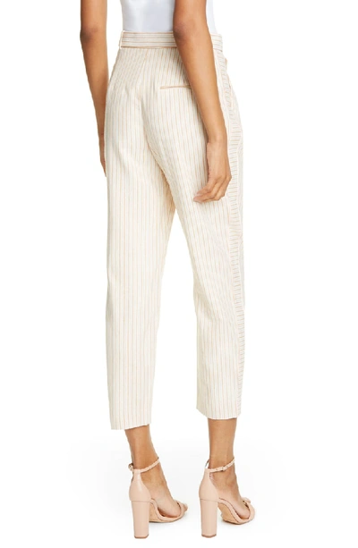 Shop Ted Baker Colour By Numbers Anzaa Mix Stripe Suit Trousers In Ivory