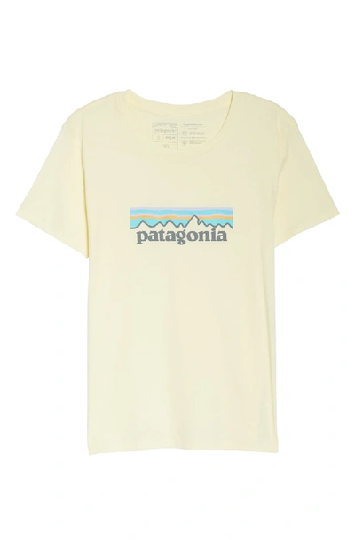 Shop Patagonia P-6 Logo Tee In Resin Yellow