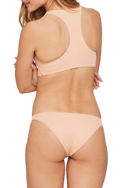 Shop L*space Tara Ribbed Bikini Top In Desert Rose