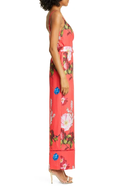 Ted Baker Piiper Berry Sundae Wrap Jumpsuit In Red ModeSens